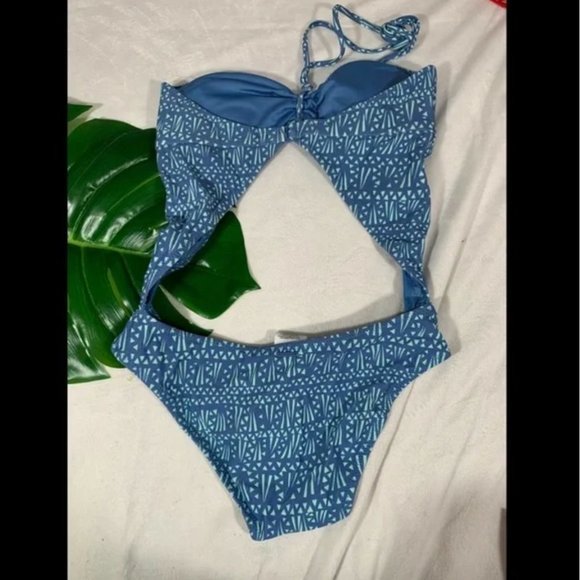 NWT Volcom Tribe Hunter One Piece Swimsuit in Sandy Indigo Blue [SZ Small‎ ] - Picture 6 of 6